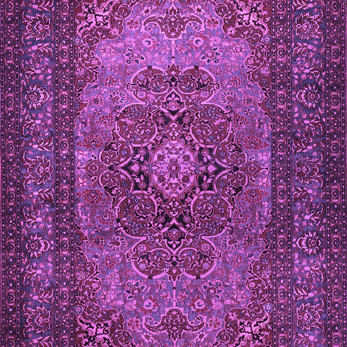 Medallion Purple Traditional Rug, tr1687pur