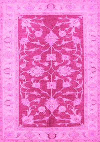 Oriental Pink Traditional Rug, tr1688pnk