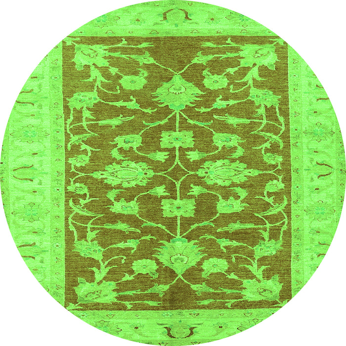 Machine Washable Oriental Green Traditional Area Rugs, wshtr1688grn