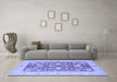 Machine Washable Oriental Blue Traditional Rug in a Living Room, wshtr1688blu