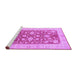 Sideview of Machine Washable Oriental Purple Traditional Area Rugs, wshtr1688pur