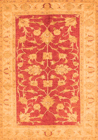 Oriental Orange Traditional Rug, tr1688org