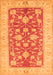 Oriental Orange Traditional Rug, tr1688org