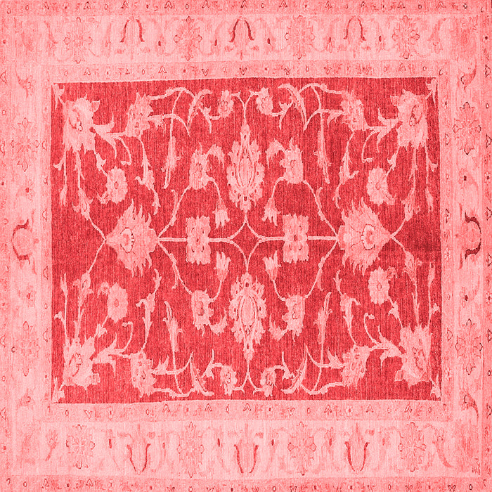 Machine Washable Oriental Red Traditional Rug, wshtr1688red