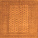 Serging Thickness of Southwestern Orange Country Rug, tr1689org