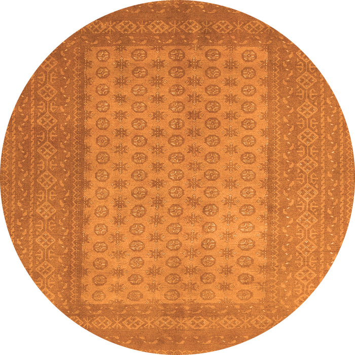 Machine Washable Southwestern Orange Country Area Rugs, wshtr1689org