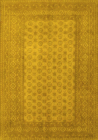 Southwestern Yellow Country Rug, tr1689yw