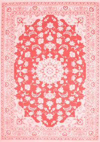 Medallion Red Traditional Rug, tr168red