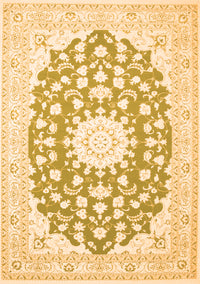 Medallion Orange Traditional Rug, tr168org