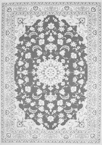 Medallion Gray Traditional Rug, tr168gry