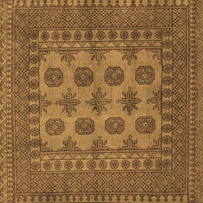 Square Machine Washable Southwestern Brown Country Rug, wshtr1690brn