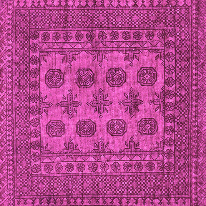 Square Machine Washable Southwestern Pink Country Rug, wshtr1690pnk