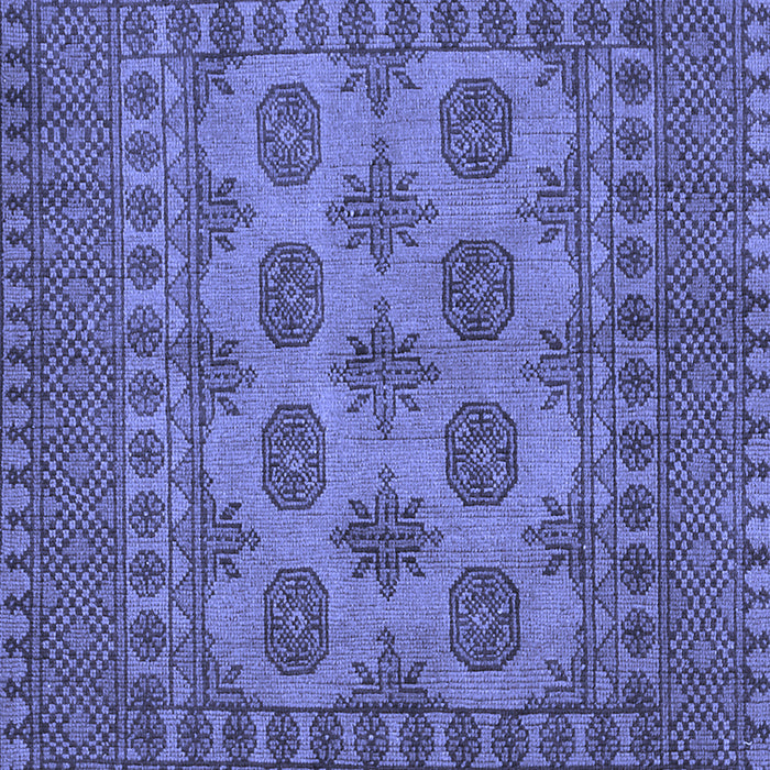 Machine Washable Southwestern Blue Country Rug, wshtr1690blu