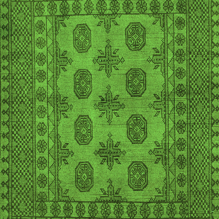 Southwestern Green Country Rug, tr1690grn