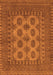 Southwestern Orange Country Rug, tr1690org