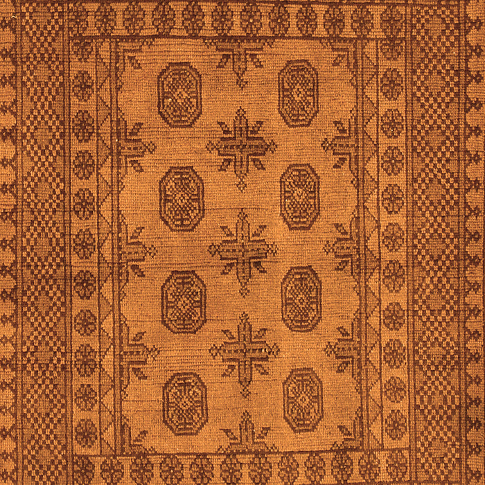 Serging Thickness of Machine Washable Southwestern Orange Country Area Rugs, wshtr1690org