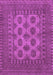 Machine Washable Southwestern Purple Country Area Rugs, wshtr1690pur