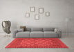 Country Red Washable Rugs