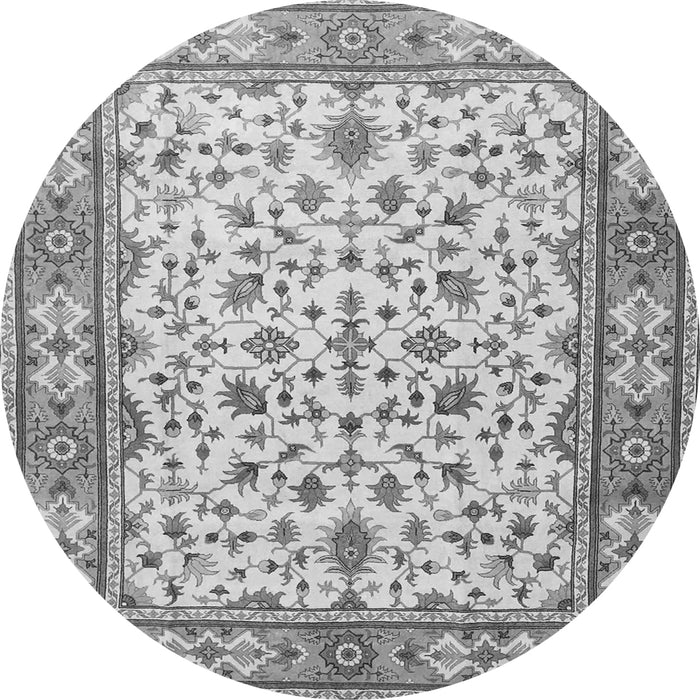 Square Persian Gray Traditional Rug, tr1691gry