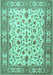 Persian Turquoise Traditional Rug, tr1691turq