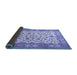 Sideview of Persian Blue Traditional Rug, tr1691blu