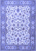 Machine Washable Persian Blue Traditional Rug, wshtr1691blu