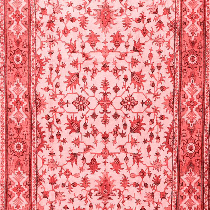 Machine Washable Persian Red Traditional Rug, wshtr1691red