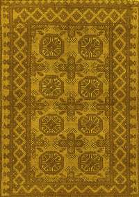 Southwestern Yellow Country Rug, tr1692yw