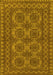 Southwestern Yellow Country Rug, tr1692yw