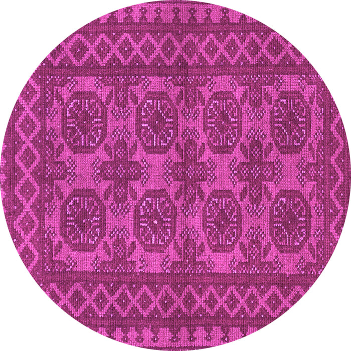 Round Southwestern Pink Country Rug, tr1692pnk