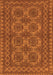 Southwestern Orange Country Rug, tr1692org