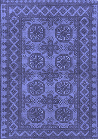 Southwestern Blue Country Rug, tr1692blu