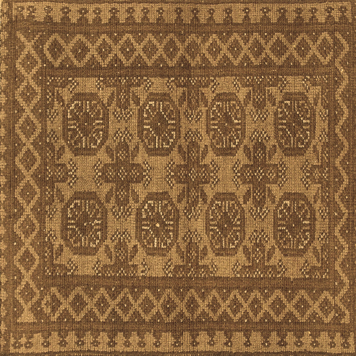 Square Southwestern Brown Country Rug, tr1692brn