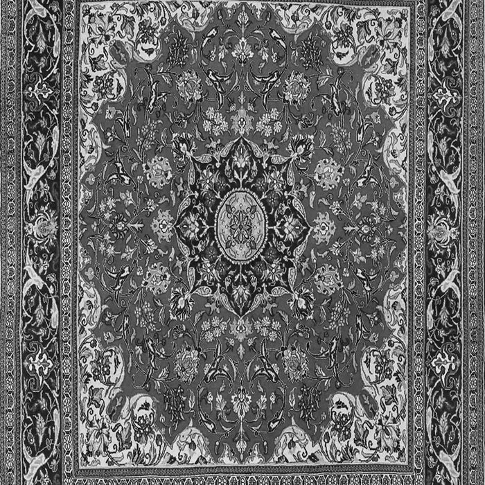 Serging Thickness of Machine Washable Medallion Gray Traditional Rug, wshtr1693gry