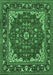 Medallion Emerald Green Traditional Rug, tr1693emgrn