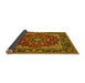 Sideview of Medallion Yellow Traditional Rug, tr1693yw