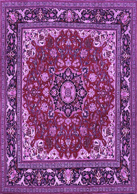 Medallion Purple Traditional Rug, tr1693pur