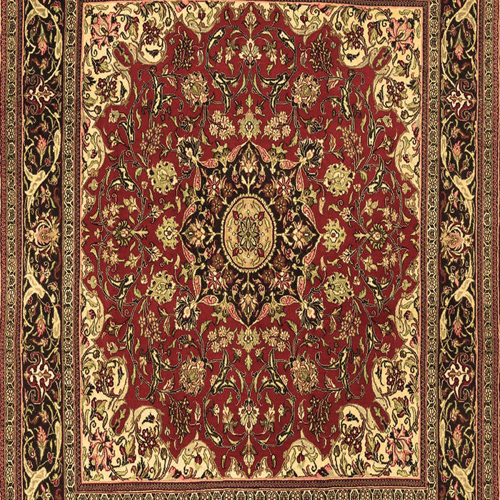 Medallion Brown Traditional Rug, tr1693brn