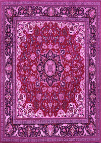 Medallion Pink Traditional Rug, tr1693pnk