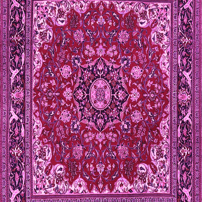 Medallion Pink Traditional Rug, tr1693pnk