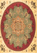 Medallion Brown Traditional Rug, tr1694brn