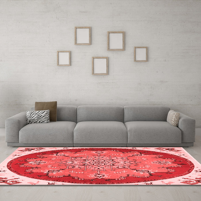 Traditional Red Washable Rugs