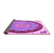 Sideview of Medallion Purple Traditional Rug, tr1694pur