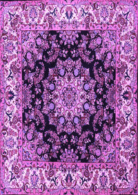 Medallion Purple Traditional Rug, tr1695pur