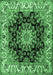 Medallion Emerald Green Traditional Rug, tr1695emgrn