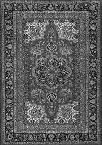 Medallion Gray Traditional Rug, tr1696gry