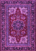 Medallion Purple Traditional Rug, tr1696pur