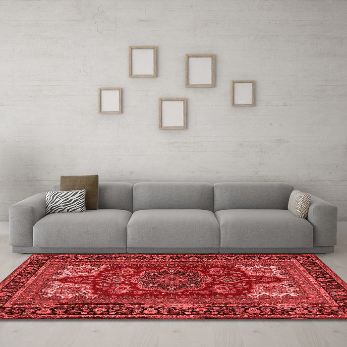 Traditional Red Washable Rugs