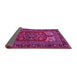 Sideview of Medallion Pink Traditional Rug, tr1696pnk