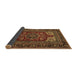 Sideview of Medallion Brown Traditional Rug, tr1696brn